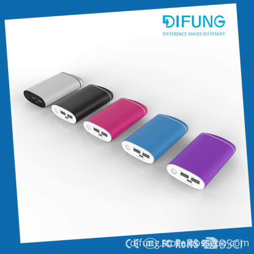 CE Certified leather power bank 2 usb port with long life